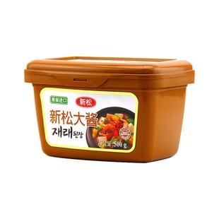 【自营】韩国进口新松大酱500g韩式石锅拌饭酱火锅大酱汤豆瓣酱料
