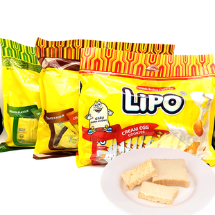 越南进口Lipo面包干300g营养早餐饼干小包装网红零食休闲点心包邮