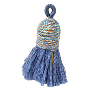 藏式短胖棉线小流苏 吊坠缠绕复古挂坠民族风小穗子手工编织diy