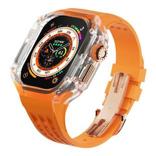 适用AppleWatchUltra1/2代苹果手表S9改装壳一体iwatch8表带壳SE2