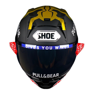适用于SHOEI X14 头盔 镜片 竞技膜 马奎斯 93号签名 红蚂蚁 贴纸