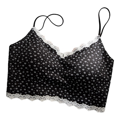 Kbra碎花蕾丝薄款内衣女