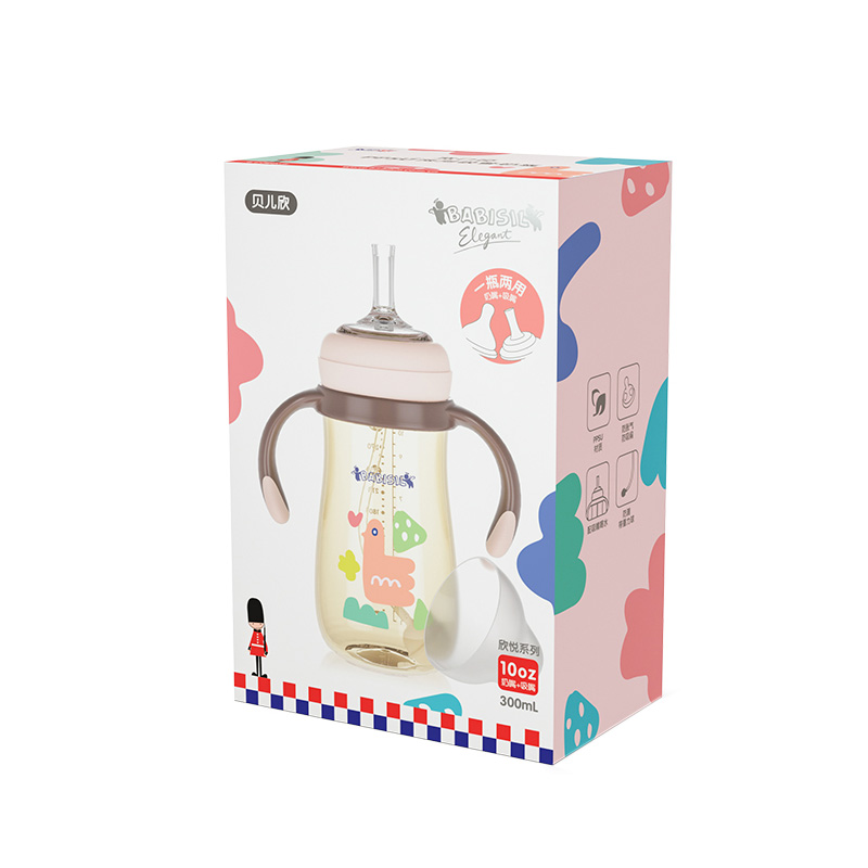 贝儿欣PPSU奶瓶奶嘴+变吸管杯