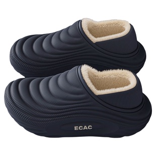 德国手术室防水棉拖鞋男士2025新款冬季加绒保暖厚底防滑防臭棉鞋