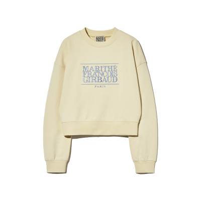 MARITHE女士短款经典LOGO卫衣