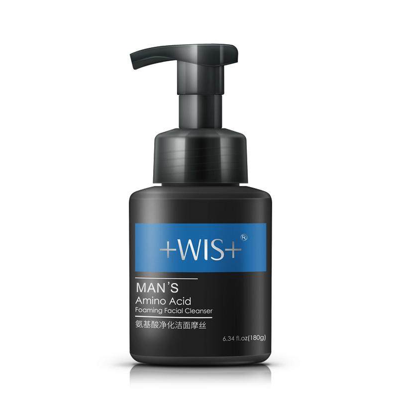 WIS男士洁面摩丝 清洁氨基酸洗面奶男士 保湿温和洁面乳 官方正品