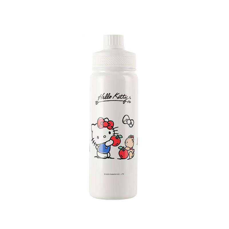杯具熊朝气保温壶HelloKitty运动双饮水杯男女孩学生高颜值杯子