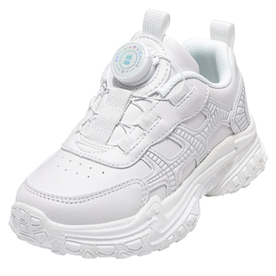 百丽童鞋女童小白鞋2025秋季新款儿童校园学生鞋男童老爹鞋中大童