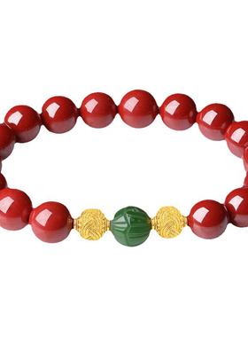 【紫罗兰正版】时择S925纯银帝王砂手链女轻奢手串手饰生日礼物