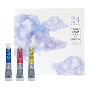 马利艺术家水彩颜料24色初学者学生用手绘液体9ml/支管装专业成人画画美术用品玛丽绘画工具套装管状