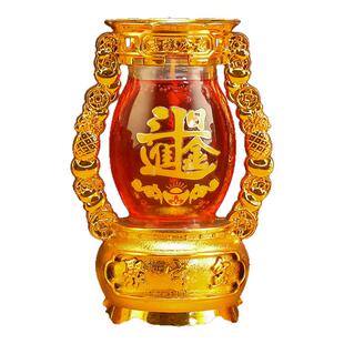 缘源天天发水晶蜡烛家用无烟玻璃杯3天红蜡烛财神灯过年节庆点灯