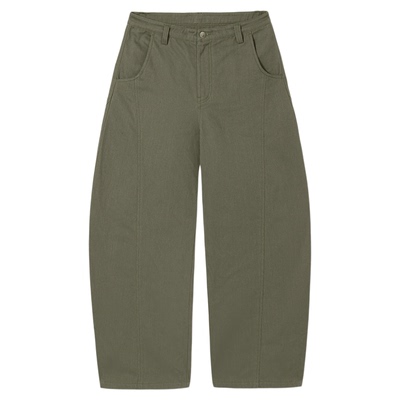 PSO Brand男装女装复古斜纹直筒纯棉工装裤男款宽松阔腿弯刀长裤