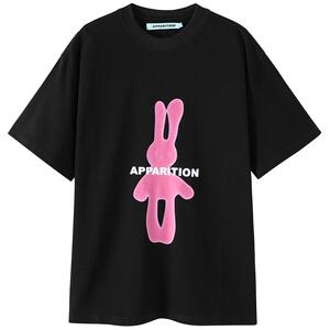 Apparition印绣花植绒短袖t恤