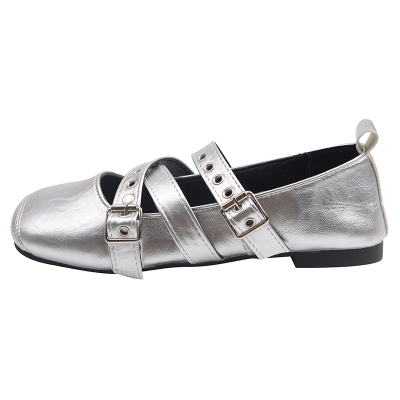 浅口软底小单鞋女秋冬百搭小皮鞋