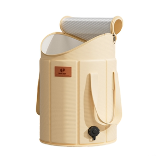 养生泡脚桶折叠家用高深过膝过小腿加厚保温熏蒸足浴桶便携洗脚盆