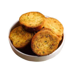 黄油焗法棍切片蒜香面包片酥脆早餐代餐烤馍片零食休闲小吃食品