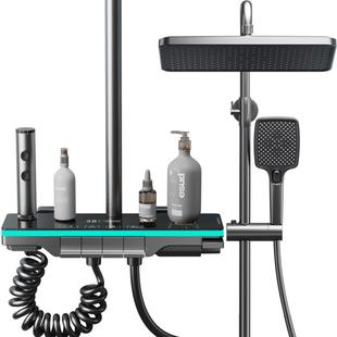 万和淋浴花洒套装家用沐浴头铜质带增压花洒头暗装顶喷恒温淋浴器