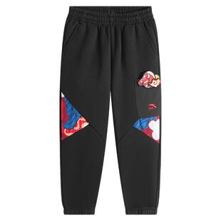 安踏儿童裤子男童宝宝加绒裤子新年裤子2026新款保暖防风长裤女童