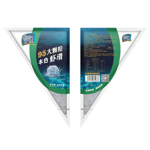 海拓渔港大颗粒虾滑95虾肉火锅饭店食材虾肉批青虾滑150g*3包