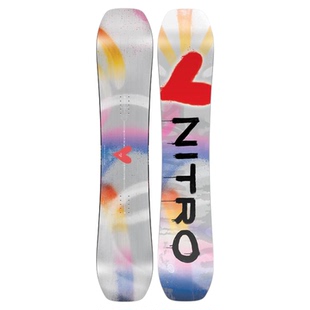 NITRO尼卓单板滑雪板2526女款optisym彩虹mercy全能刻滑公园单板