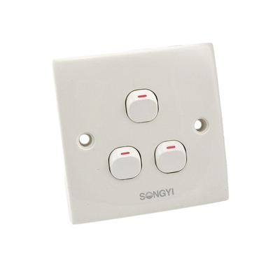 3位开关86型面板老式小按钮