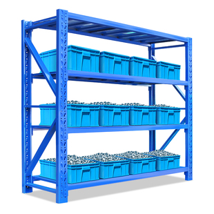 仓库仓储中型重型加厚货架五金多层置物架500KG/层储物架货物铁架