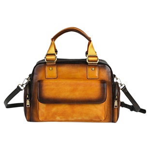复古头层牛皮大容量爆款欧美手工女包擦色多用途手提女士斜跨包