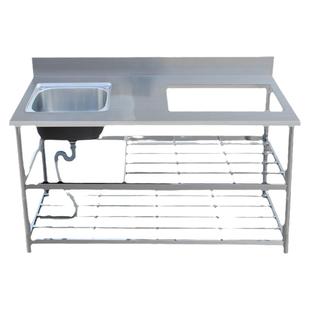 不锈钢水槽煤气灶台支架子一体单槽水池带洗菜盆洗手盆家用洗碗槽