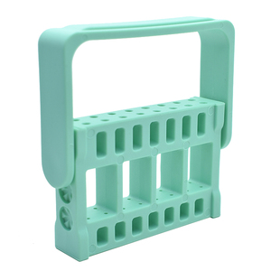 牙科塑料高速车针架32孔两用低速磨头架车针盒消毒盒口腔工具材料