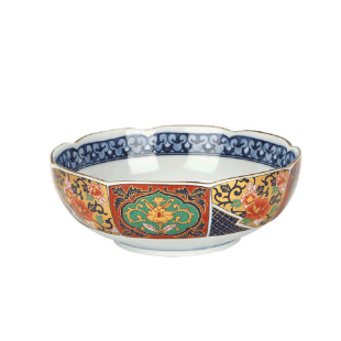 日本进口吾山窑金彩古伊家用陶瓷餐具面碗汤碗浅口钵碗装菜碗饭碗