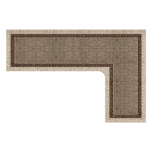 7字形厨房连体地垫防滑吸油可水洗转角专用地毯吸水L型防水垫门口