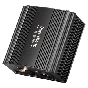 得普声48V幻象电源电容麦克风大振膜话筒幻想电源供电器通用