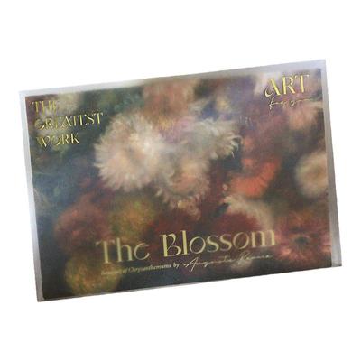 礼研社高级美术插画烫金生日贺卡