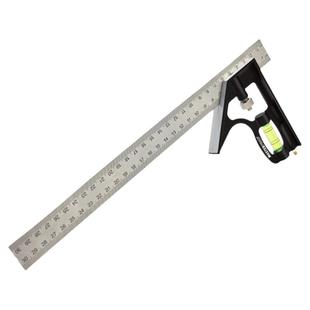 麦思德活动角尺90度不锈钢多功能水平直角尺木工角尺45组合角度