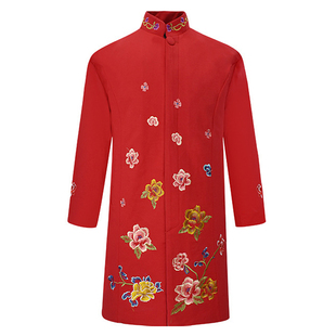 老人寿衣寿老衣女全套寿终衣服七件套女士高档现代中长款大衣寿服