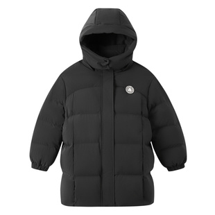 安奈儿童装男童女童中长款羽绒服冬装新款儿童大童加厚保暖外套