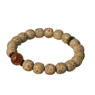 海南原生态星月菩提手串18颗单圈老型桶珠月朗星稀原籽手链毕业级