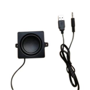 diy单个小音响USB线台式电脑音箱迷你有源扬声器主机机器喇叭配件