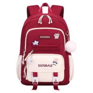 书包初中女生大容量高颜值背包中小学生新款高级感ins小众双肩包