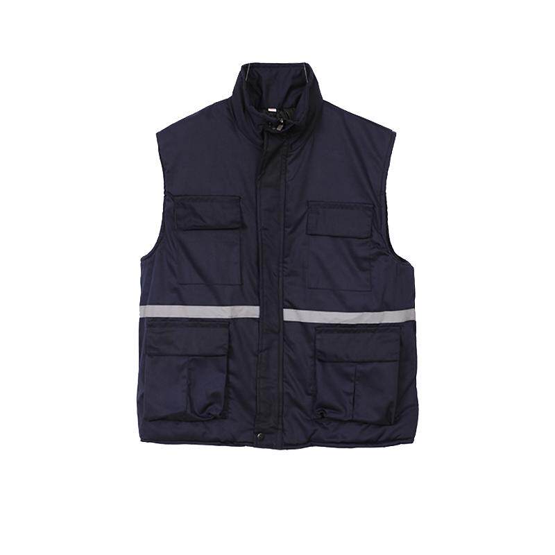 棉马甲定制印logo男女款户外反光背心坎肩工作服加厚劳保纯棉马甲