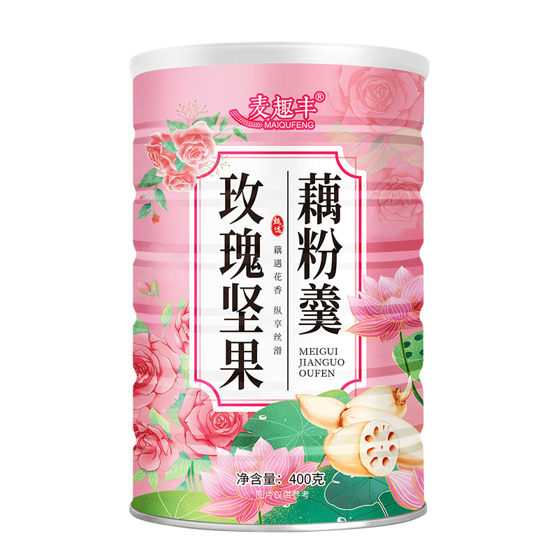 麦趣丰玫瑰坚果藕粉羹速溶代餐