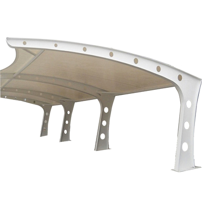 七字型电动车结构加工大梁焊接牛腿挑钢架异型停车棚充电桩篷