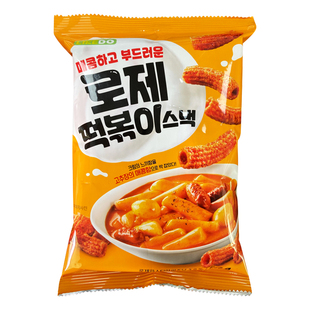 CU便利店涞可香辣芝士味年糕条韩国进口休闲零食膨化食品83g*3