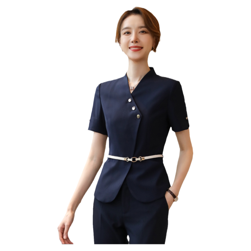 诗璐雅职业西装女士夏季薄款