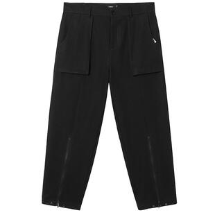 NMAX大码男装秋季挺括毛呢休闲裤加肥加大两穿层次感调性裤子