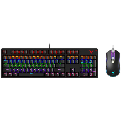 雷柏V185S键盘鼠标套装电竞游戏机械键盘台式笔记本电脑专用