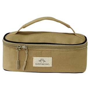 圆本高级感化妆包大容量手提便携式出差旅行立体杂物洗漱品收纳袋