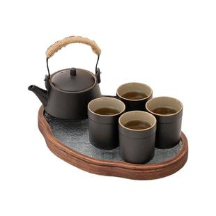 黑陶日式提梁壶单个大号功夫茶具小套装家用带过滤办公泡茶壶茶杯