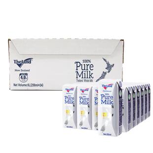 新西兰原装进口Theland4.0蛋白全脂高钙纯牛奶250mlx24