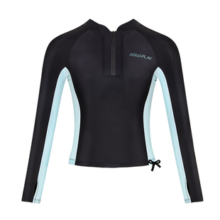 AquaPlay安泊来泳衣女浮潜温泉长袖防晒速干保守显瘦水母衣冲浪服